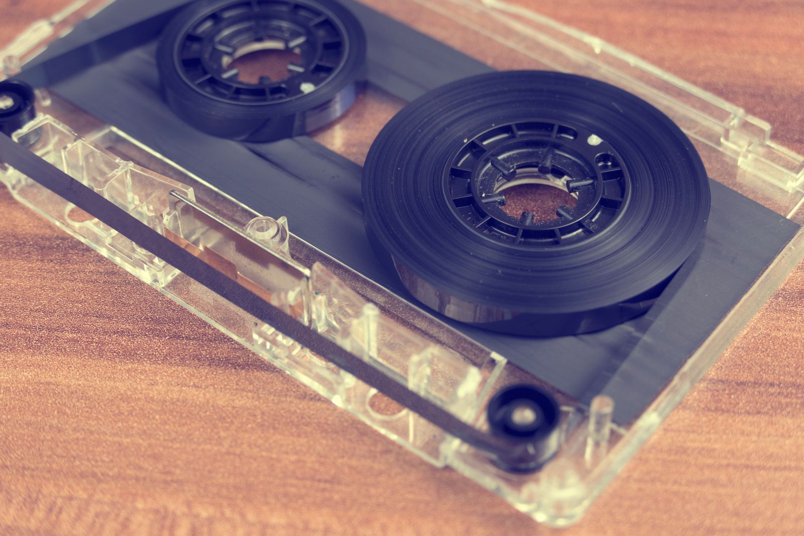Audio cassette tape ready for digital conversion